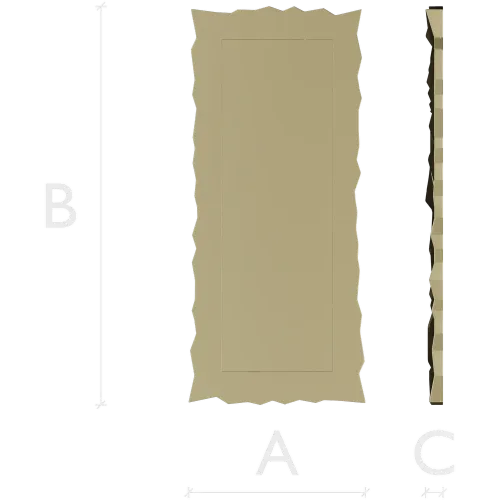 Serrated Rectangular Frame STL for CNC milling