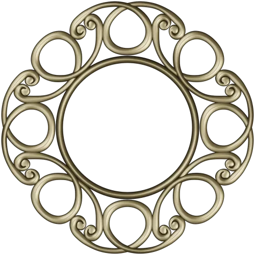 Sunlit Loop Frame - ornate round frame 3D model (STL for CNC)