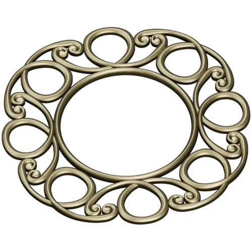 Sunlit Loop Frame - ornate round frame 3D model (STL for CNC)