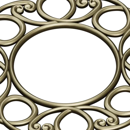 Sunlit Loop Frame - ornate round frame 3D model (STL for CNC)