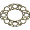 Sunlit Loop Frame - ornate round frame 3D model (STL for CNC)