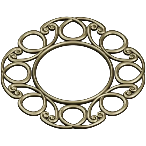 Sunlit Loop Frame - ornate round frame 3D model (STL for CNC)