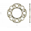 Sunlit Loop Frame - ornate round frame 3D model (STL for CNC)