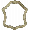Wavy Baroque Frame STL for CNC