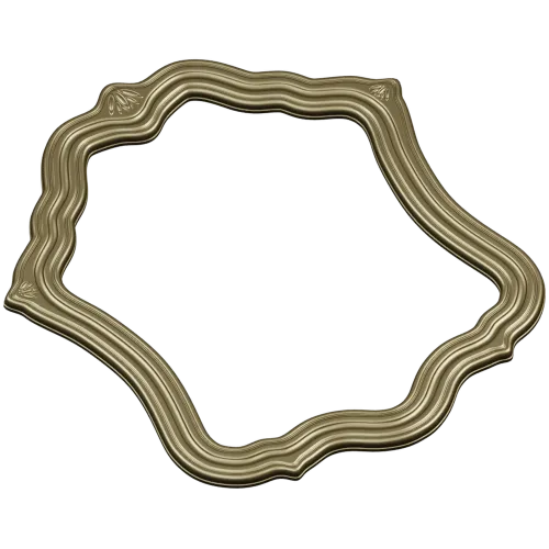 Wavy Baroque Frame STL for CNC