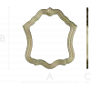 Wavy Baroque Frame STL for CNC