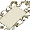 Rococo Rectangular Carved Frame STL