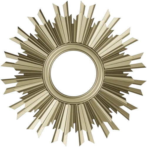 Sunburst Ornamental Frame STL for CNC