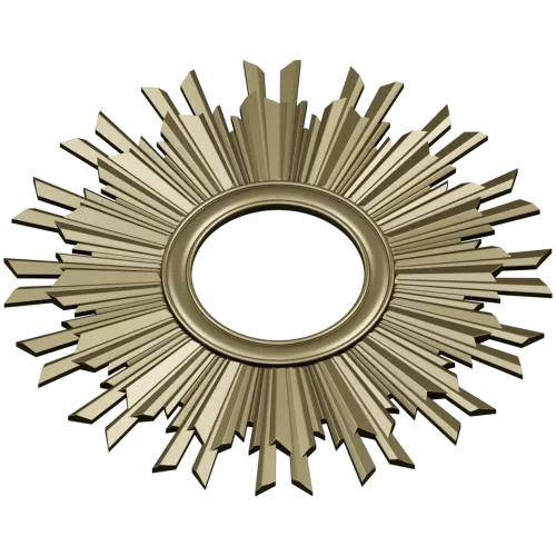 Sunburst Ornamental Frame STL for CNC