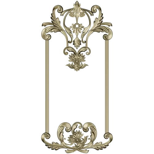 Ornate Rococo Frame STL for CNC Milling