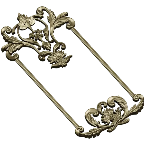 Ornate Rococo Frame STL for CNC Milling