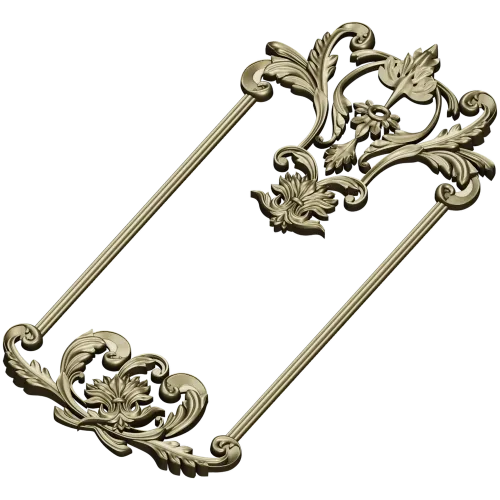 Ornate Rococo Frame STL for CNC Milling