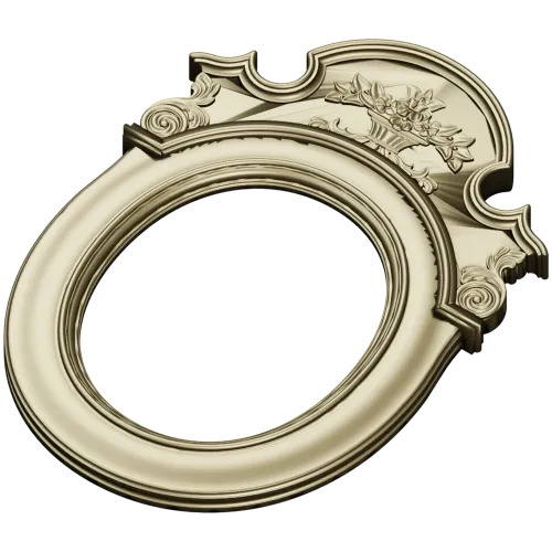 Aurelia Oval Cartouche - 3D STL Frame for CNC