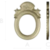 Aurelia Oval Cartouche - 3D STL Frame for CNC