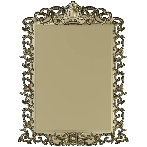 Rococo Ornamental Frame STL for CNC Milling