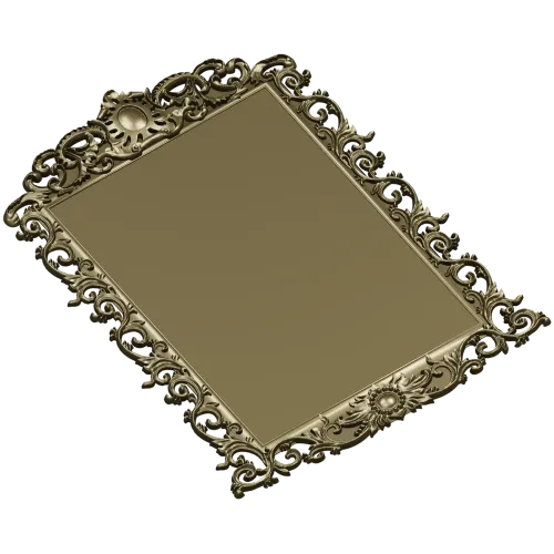 Rococo Ornamental Frame STL for CNC Milling