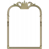 Ornate Crown Mirror Frame - STL 3D model for CNC milling