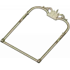Ornate Crown Mirror Frame - STL 3D model for CNC milling