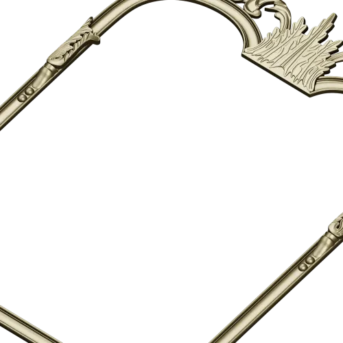 Ornate Crown Mirror Frame - STL 3D model for CNC milling