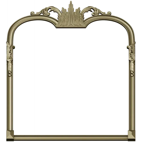 Ornate Crown Mirror Frame - STL 3D model for CNC milling