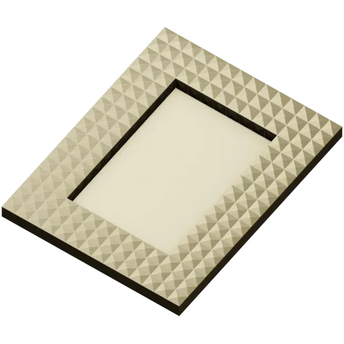 Pyramid Stud Frame STL - 3D model for CNC milling