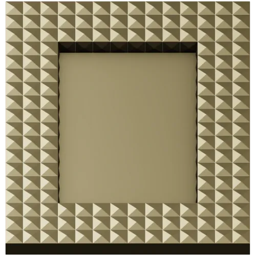 Pyramid Stud Frame STL - 3D model for CNC milling