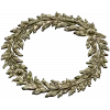 Laurel Wreath Relief - detailed 3D STL model for CNC