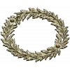 Laurel Wreath Relief - detailed 3D STL model for CNC