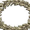 Laurel Wreath Relief - detailed 3D STL model for CNC