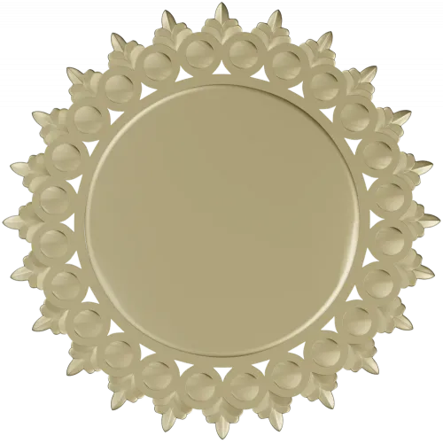 Sunburst Round Frame STL for CNC
