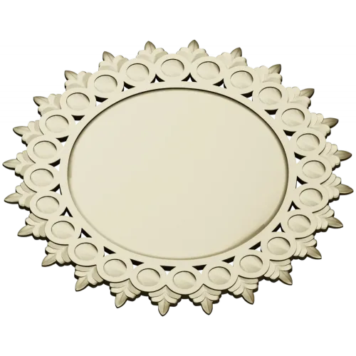 Sunburst Round Frame STL for CNC