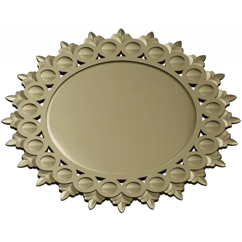 Sunburst Round Frame STL for CNC