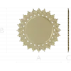 Sunburst Round Frame STL for CNC