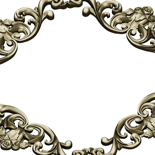 Резная рамка в стиле рококо - 3D модель STL для ЧПУ