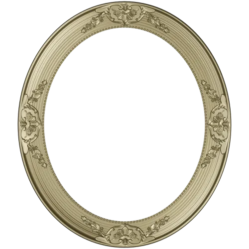 Fleuron Oval Frame STL for CNC