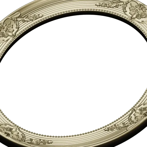 Fleuron Oval Frame STL for CNC