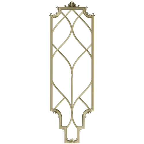 Elysian Lattice Vertical Panel - STL 3D model for CNC