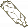 Elysian Lattice Vertical Panel - STL 3D model for CNC