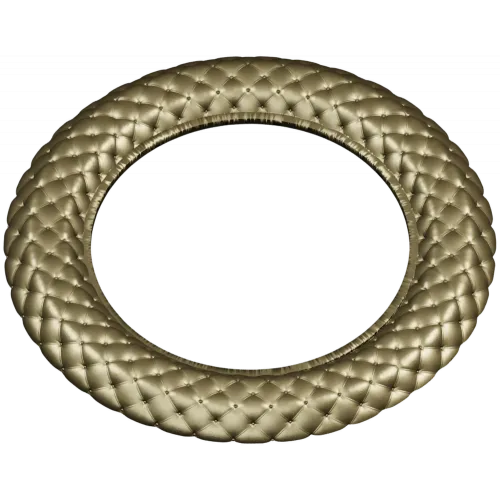 Braided Ring Frame - STL 3D model for CNC milling