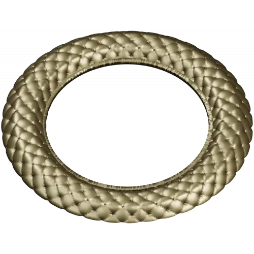 Braided Ring Frame - STL 3D model for CNC milling