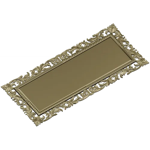 Acanthus Royale Plaque - STL 3D model for CNC milling