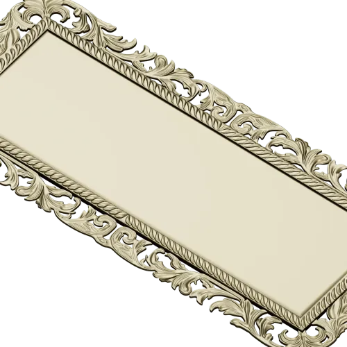Acanthus Royale Plaque - STL 3D model for CNC milling