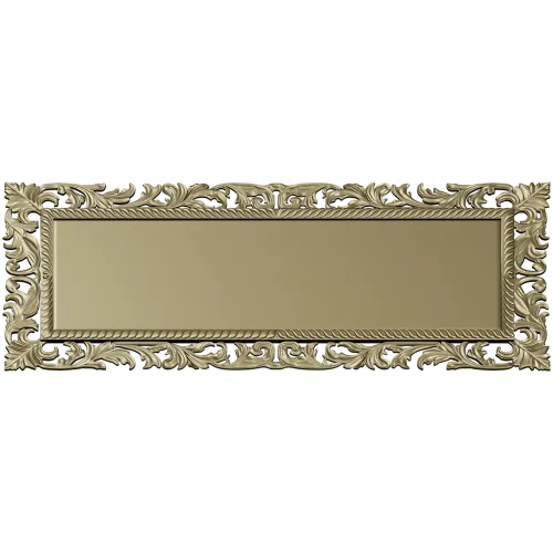Acanthus Royale Plaque - STL 3D model for CNC milling