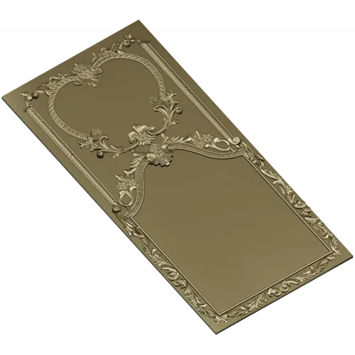 Резная рамка в стиле рококо - 3D модель STL для ЧПУ