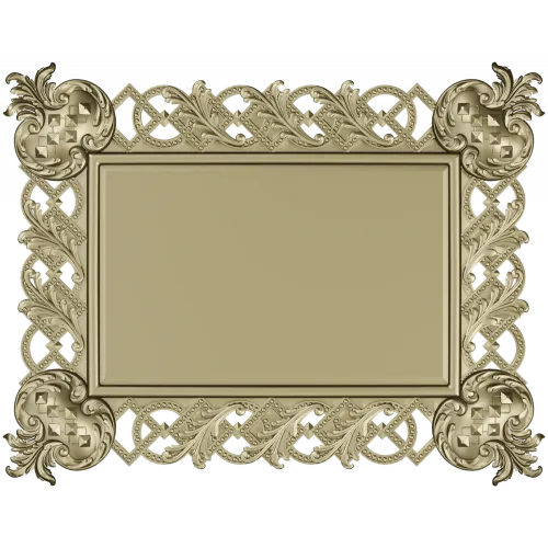 Ornate Interlace Frame STL for CNC Milling