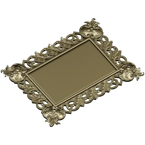 Ornate Interlace Frame STL for CNC Milling