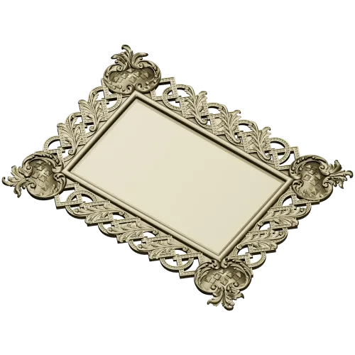 Ornate Interlace Frame STL for CNC Milling