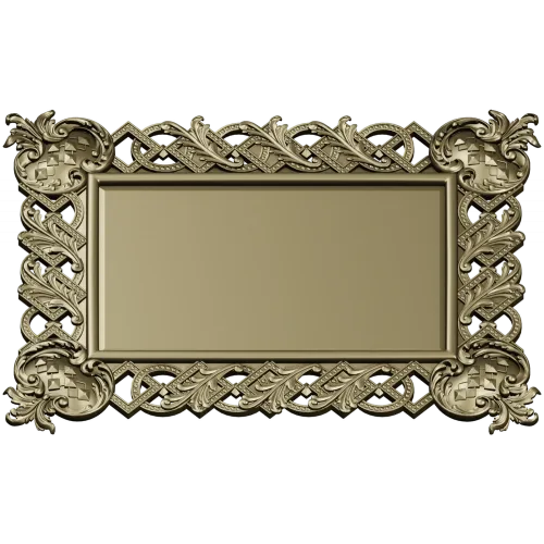 Ornate Interlace Frame STL for CNC Milling