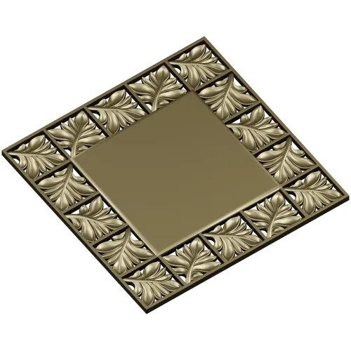 Ornate Acanthus Frame STL for CNC Milling