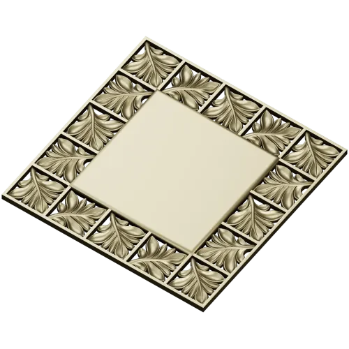 Ornate Acanthus Frame STL for CNC Milling